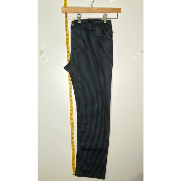 Guess Jeans Kurt Slim Fit Mens 32 Charcoal Striped Straight Cotton Blend Rocker - Picture 7 of 12